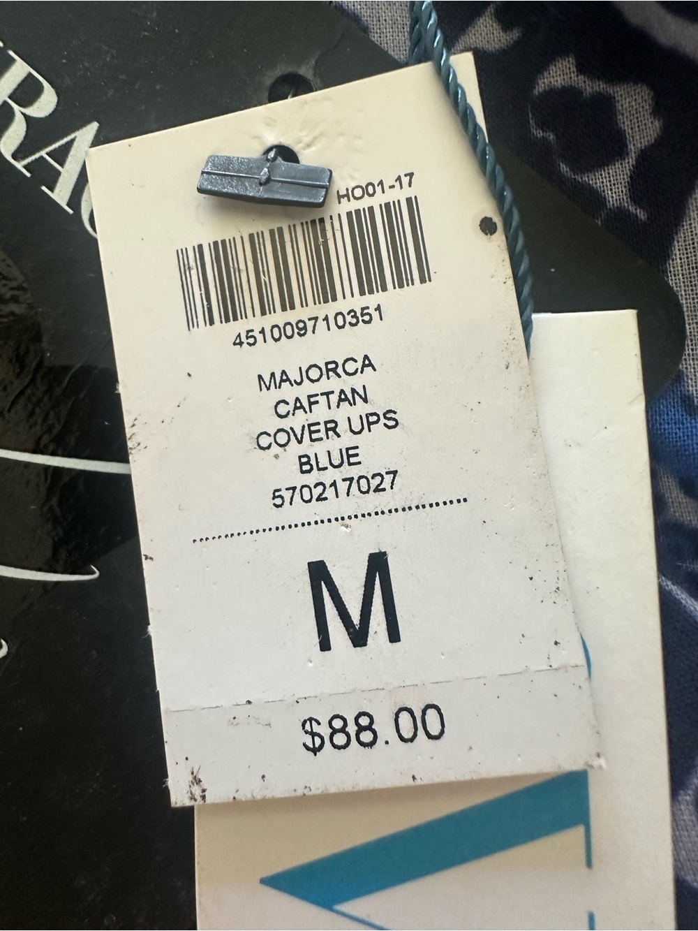 Miraclesuit Navy & White Tassel-Trim Lace-Up NWT swim cover-up, size medium - Picture 7 of 12